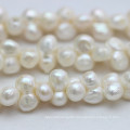 9-10mm Center Drilled Hole Natural Baroque Pearl Necklace Strands (E190032)